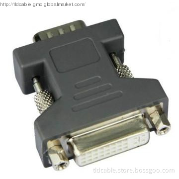 DVI 24+5 Female to VGA Male Adapter